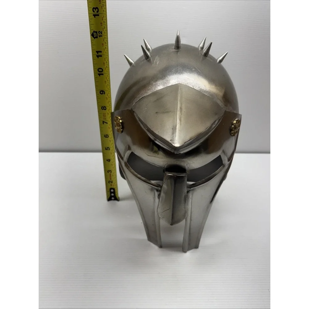Hand Made- MF Doom Gladiator Mad-villain Steel Face Armor Medieval Full Helmet